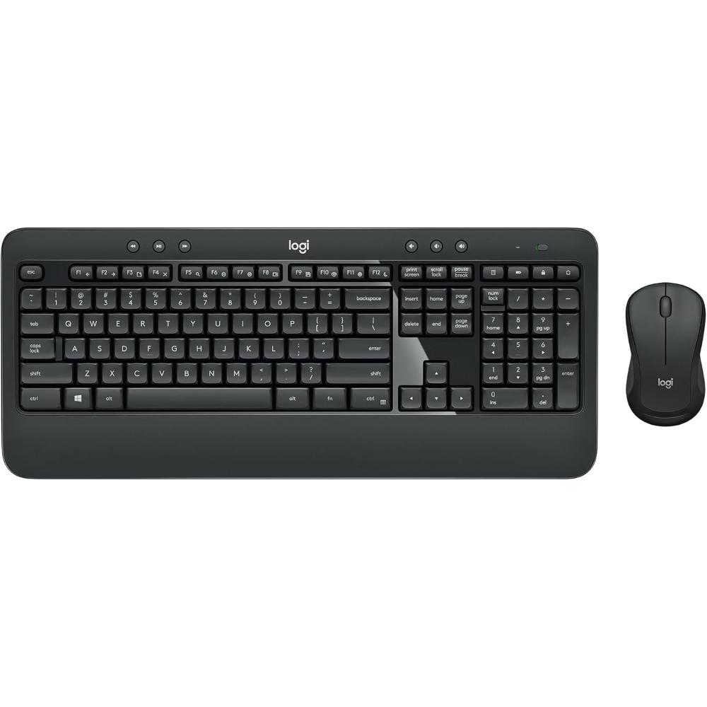 Logitech MK540 Advanced Wireless Keyboard & Mouse Combo | Full-Size Keyboard | Wireless USB Receiver | Comfortable Typing