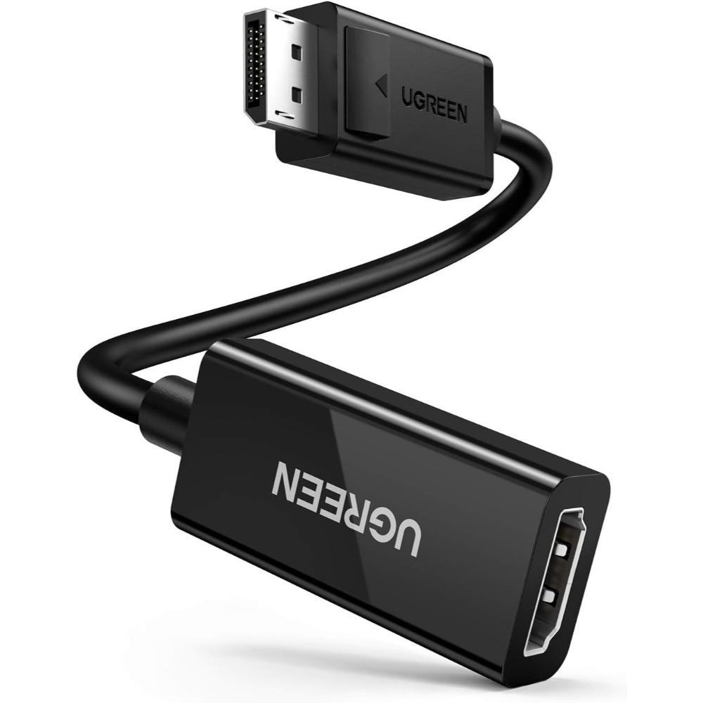 UGREEN 70694 DisplayPort to HDMI Adapter 4K@60Hz | DP Male to HDMI Female | 2K@120Hz | 1080p@144Hz | 25cm Compact Converter