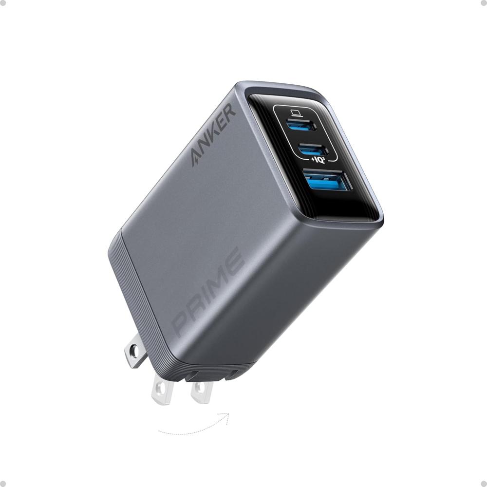 Anker Prime Charger (100W, 3 Ports, GaN) A2688 | Fast Multi-Port USB-C Wall Charger
