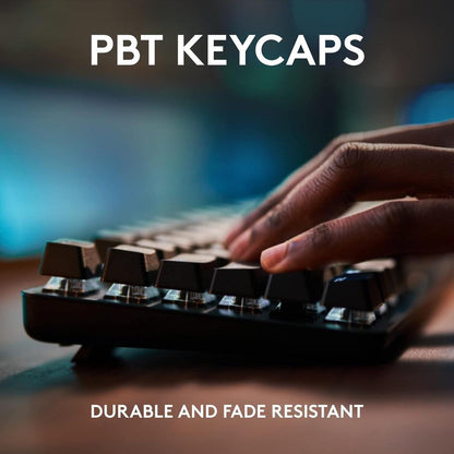 Logitech G413 TKL SE Mechanical Gaming Keyboard | Tactile Mechanical Switches | PBT Keycaps | Tenkeyless Layout | White LED Backlighting | Aluminum Top Case | USB