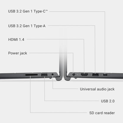 Dell 15 DC15250 Laptop | Intel Core 3 100U | 8GB DDR4 | 512GB SSD | 15.6" FHD 120Hz Display | Windows 11 Home | Carbon Black