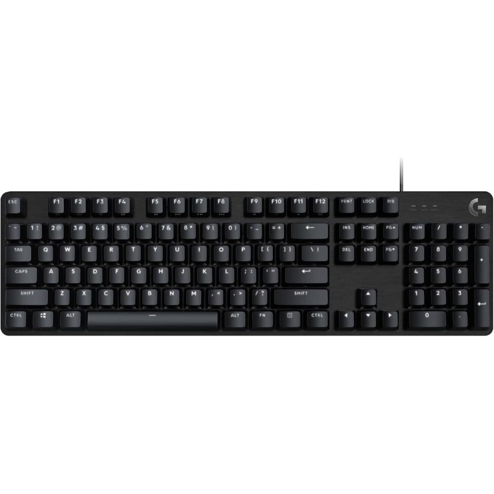 Logitech G413 SE Wired Gaming Keyboard | Tactile Mechanical Switches | PBT Keycaps | 6-Key Rollover Anti-Ghosting | White LED Backlighting | Full-Size Layout | USB