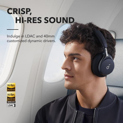 Soundcore Space One Active Noise Cancelling Headphones A3035 | Wireless Over-Ear Bluetooth Headset