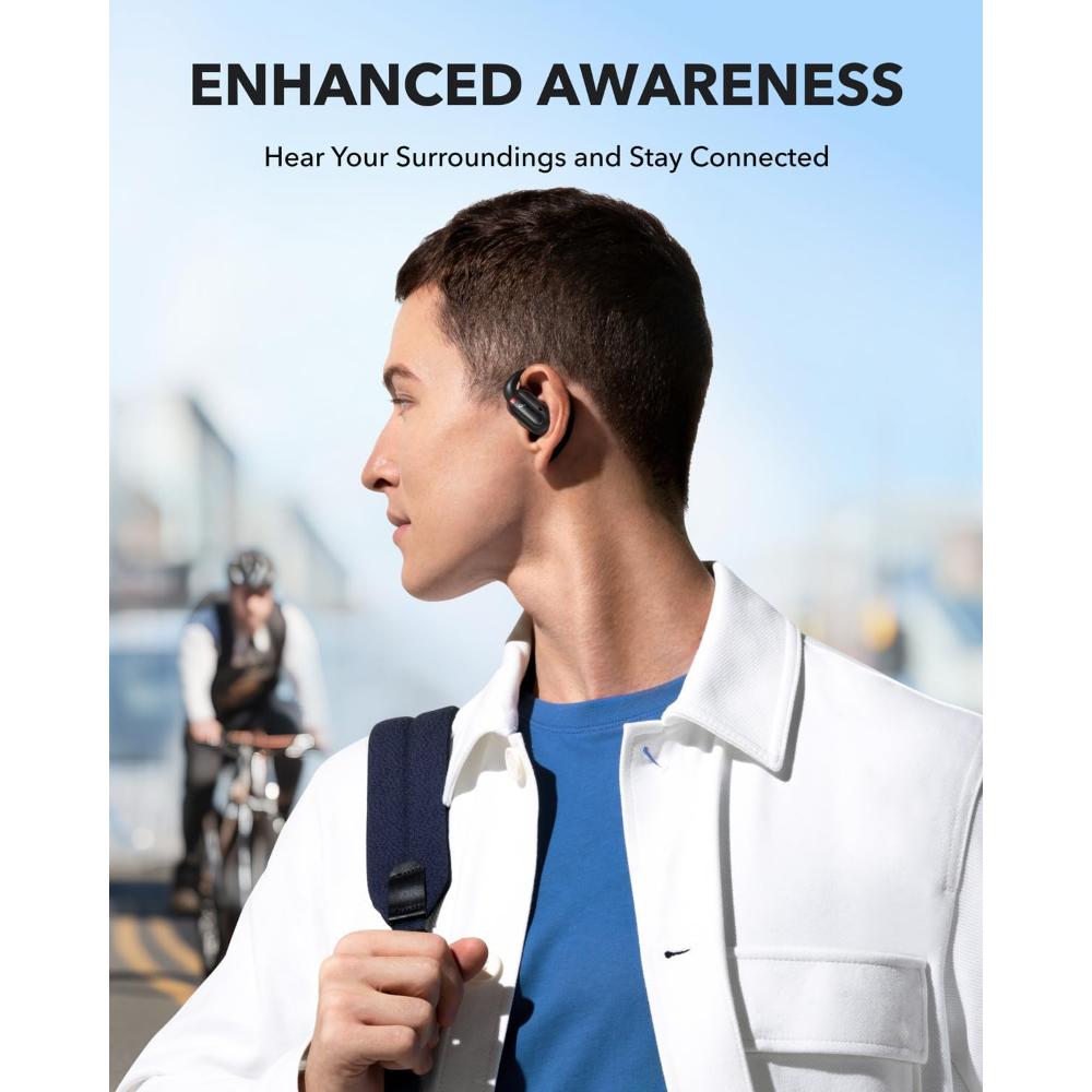 Soundcore by Anker V30i Open-Ear Headphones A3873 | Wireless Bluetooth Earbuds with Open-Ear Design, 36H Playtime & Robust Bass