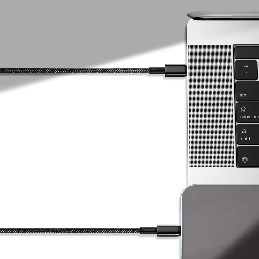 Baseus Tungsten Gold USB-C to Lightning Cable | PD 20W Fast Charging | Braided Nylon | 1m / 2m