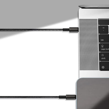 Baseus Tungsten Gold USB-C to Lightning Cable | PD 20W Fast Charging | Braided Nylon | 1m / 2m
