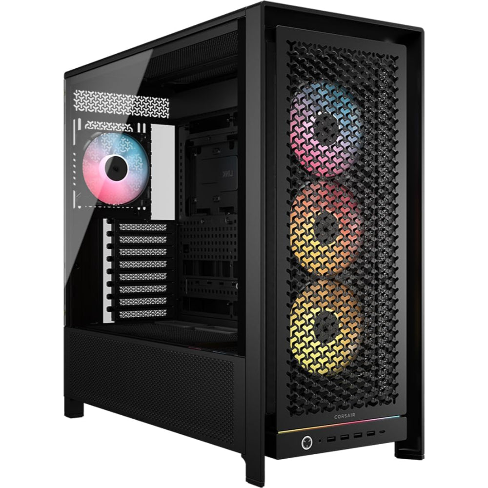 CORSAIR Frame 5000D RS ARGB Modular High Airflow Mid-Tower PC Case | Black | InfiniRail™ System | Reverse Connection Ready