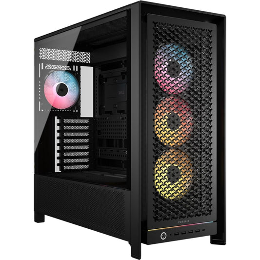 CORSAIR Frame 5000D RS ARGB Modular High Airflow Mid-Tower PC Case | Black | InfiniRail™ System | Reverse Connection Ready