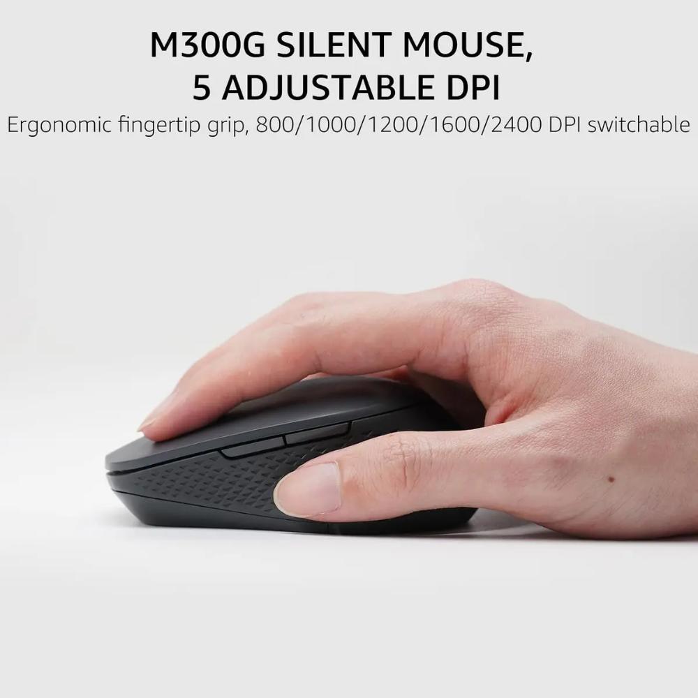 Rapoo 9360M Wireless Keyboard and Mouse Combo | E9310M Blade-Series 99-Key Keyboard | M300G Silent Mouse | 4-Device Connectivity | Black