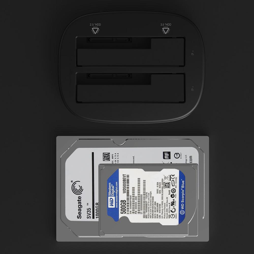 Orico 6228US3 2.5"/3.5" USB 3.0 HDD & SSD Docking Station | SATA Hard Drive Dock | Up to 8TB