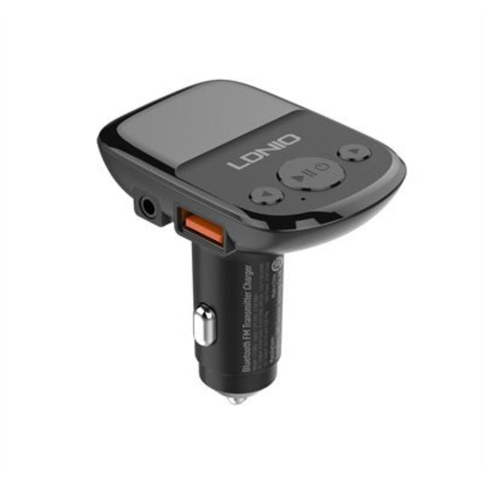 LDNIO C706Q | 25W Bluetooth 5.0 Car Charger, FM Transmitter, 2 USB Ports, QC3.0, LED Display, Micro Cable Included