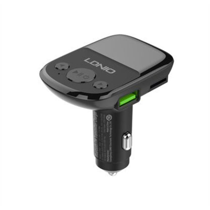LDNIO C706Q | 25W Bluetooth 5.0 Car Charger, FM Transmitter, 2 USB Ports, QC3.0, LED Display, Micro Cable Included