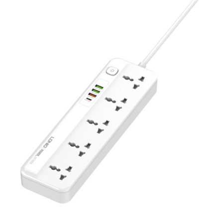 LDNIO SC5415 | 5 AC Outlets Universal Power Strip, 4 USB Ports (PD + QC3.0), 20W Fast Charging, 2500W Output