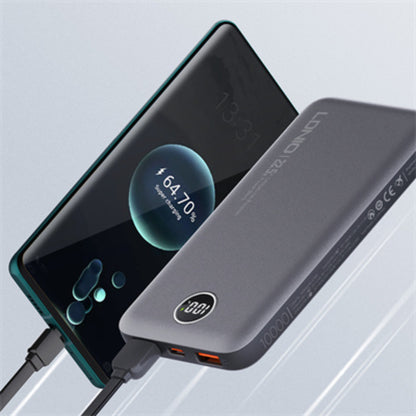LDNIO PQ10 | 10000mAh Ultra Slim Power Bank, LED Display, Dual USB Output, 22.5W Fast Charging, Travel-Friendly