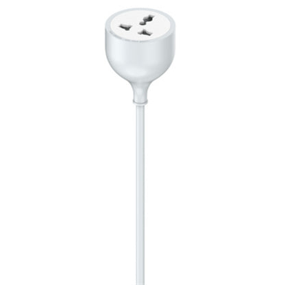 LDNIO SC1017 | 1 AC Outlet Universal Extension Power Socket, 250V 10A, 200cm Cord, UK/EU/US Plug Compatible