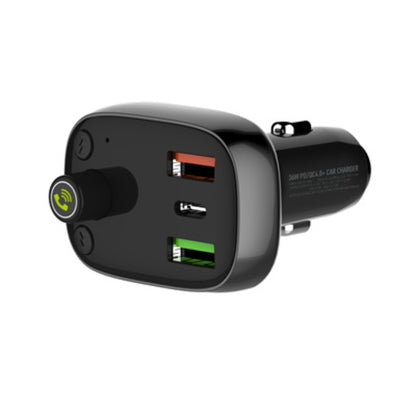 LDNIO C704Q | 30W Car Charger with Bluetooth 5.0 FM Transmitter, 3 USB Ports, PD & QC4.0+, Hands-Free Music & Calls