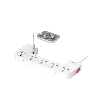 LDNIO SN5311W | Smart Power Socket Storage Box, 5 AC Outlets + 6 USB Ports (PD/QC/Auto-ID), 2500W, 2M Cord