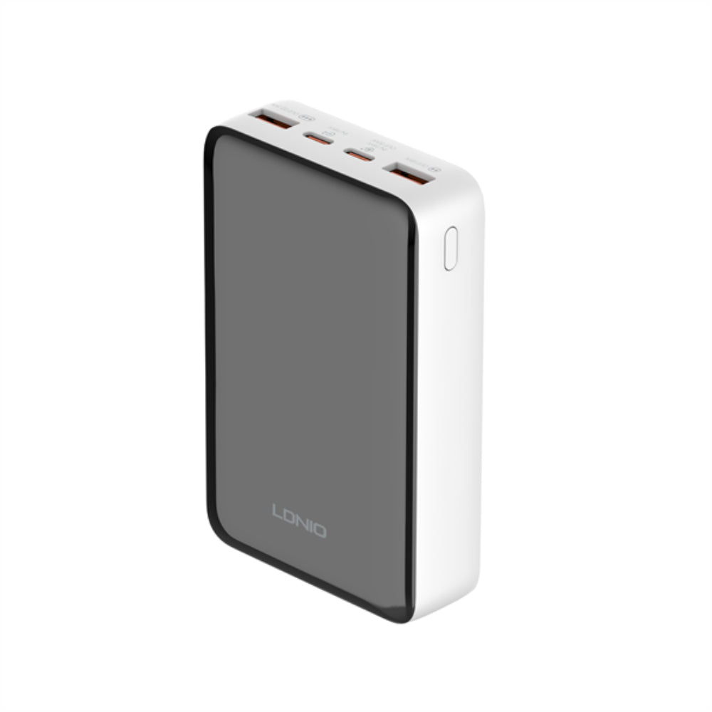 LDNIO PQ22 | 20000mAh Digital Display Power Bank, 22.5W Fast Charging, Built-in Cable, PD & QC3.0 Support