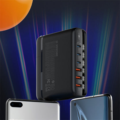 LDNIO A6140C | 140W GaN Super Fast Desktop Charger, 6 Ports, LED Display, PD & QC, Universal Plug