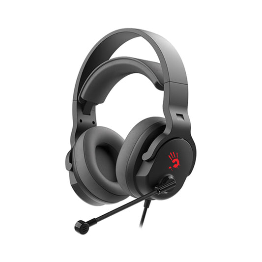 Bloody G330P | Stereo Surround Sound RGB Gaming Headphone – Black 4‑Pin 3.5mm Edition with PC Extension Adapter