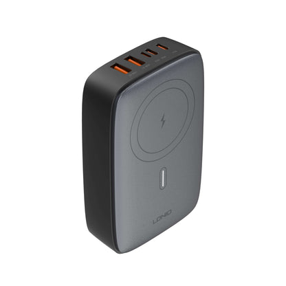 LDNIO Q4010 | 140W Multiport Desktop Wireless Charger, 2×USB-C + 1×Lightning + 3×USB-A, PD & QC, Replaceable Plug