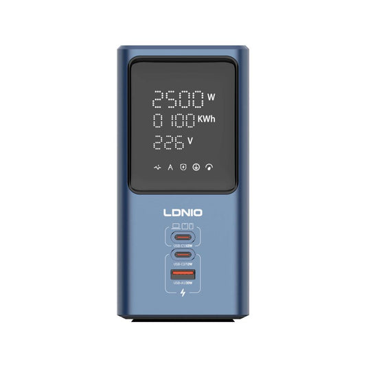 LDNIO SC2 7-in-1 Power Extension | 4 AC Sockets + 2 USB-C + 1 USB-A Fast Charging Power Strip