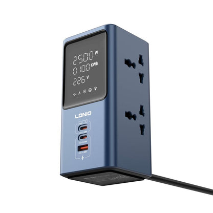 LDNIO SC2 7-in-1 Power Extension | 4 AC Sockets + 2 USB-C + 1 USB-A Fast Charging Power Strip
