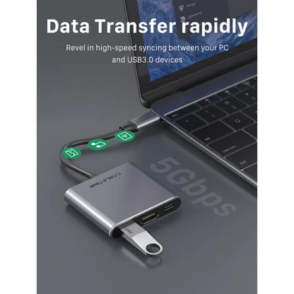 CABLETIME CB42G 3-in-1 USB-C Hub | HDMI 4K | USB 3.0 | PD 100W | Portable Adapter