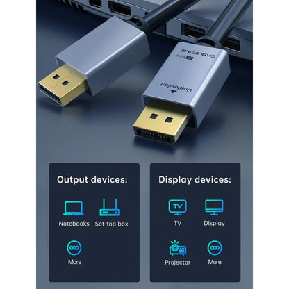 CABLETIME CD20H DisplayPort to DisplayPort 1.2 Cable | 4K 60Hz UHD, Gold-Plated Connectors, 1m Length