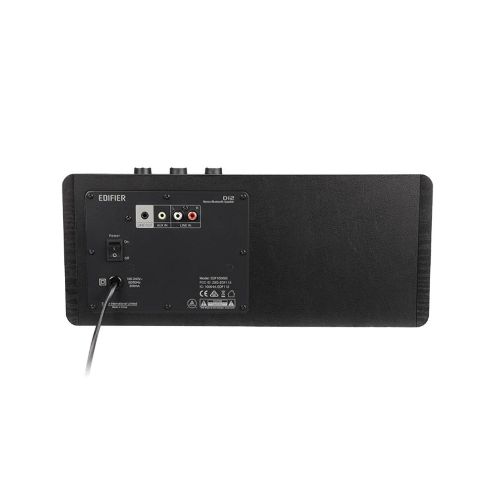 Edifier D12 Integrated Stereo Speakers | 70W RMS Output | Bluetooth 5.0 | Wooden Enclosure