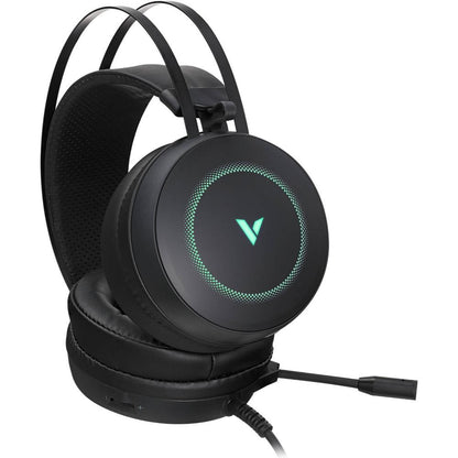 Rapoo VH160 Virtual 7.1 Gaming Headset | 50mm Drivers | Virtual 7.1 Surround Sound | Noise-Isolating Microphone | RGB Lighting | Black