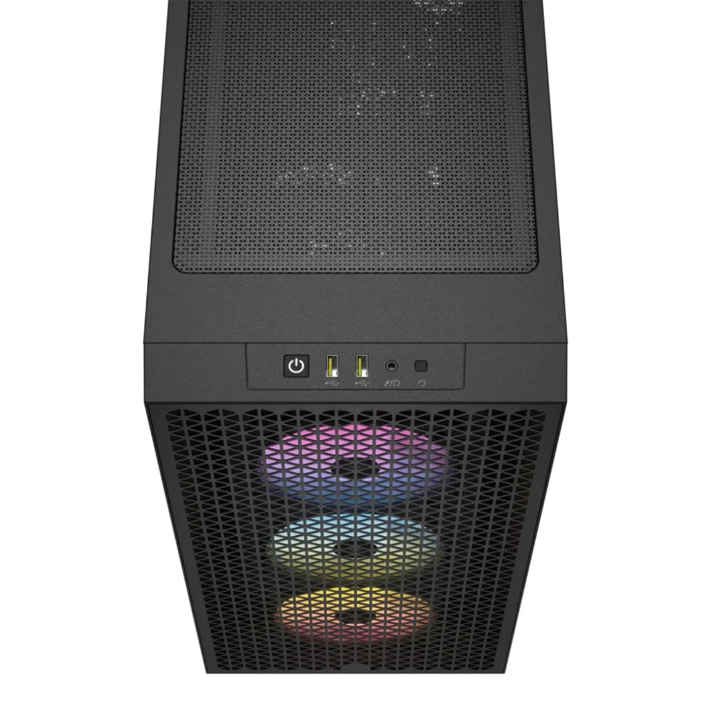 CORSAIR 3000D RGB AIRFLOW Mid-Tower PC Case | Black | Exceptional Cooling with Vibrant RGB