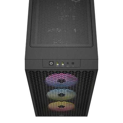 CORSAIR 3000D RGB AIRFLOW Mid-Tower PC Case | Black | Exceptional Cooling with Vibrant RGB