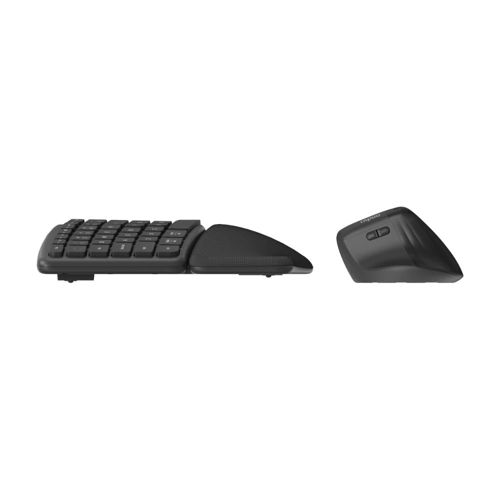 Rapoo 8810ME Multi-Mode Wireless Keyboard and Mouse Combo | Bluetooth 5.0 | 2.4GHz Wireless | Adjustable 1600 DPI | Ergonomic Design
