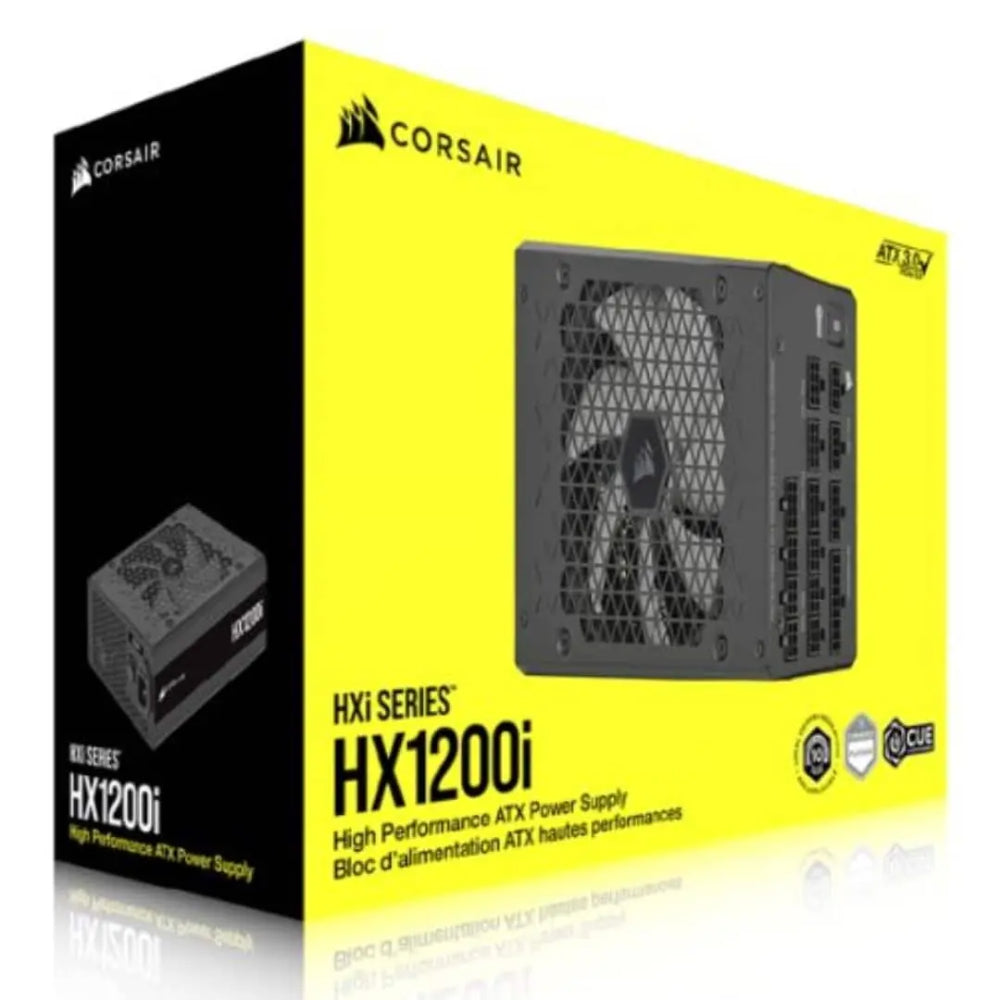 Corsair HX1200i 80 PLUS Platinum PSU | Fully Modular 1200W Power Supply for High-End Systems (UK)