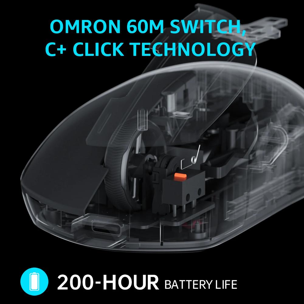 Rapoo VT1 Pro Max Wireless Gaming Mouse | 45,000 DPI | 8K Wired / 4K Wireless | 750 IPS | 50G Acceleration | 59g Ultralight | 60M Omron Switches