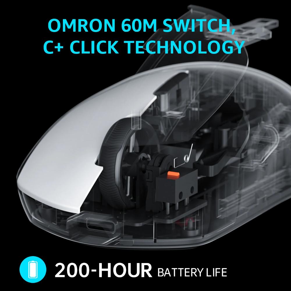 Rapoo VT1 Pro Max Wireless Gaming Mouse | 45,000 DPI | 8K Wired / 4K Wireless | 750 IPS | 50G Acceleration | 59g Ultralight | 60M Omron Switches