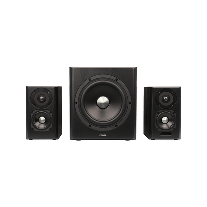 Edifier S351DB Bluetooth Bookshelf Speakers with Subwoofer | 150W RMS, Bluetooth, Wooden Enclosure