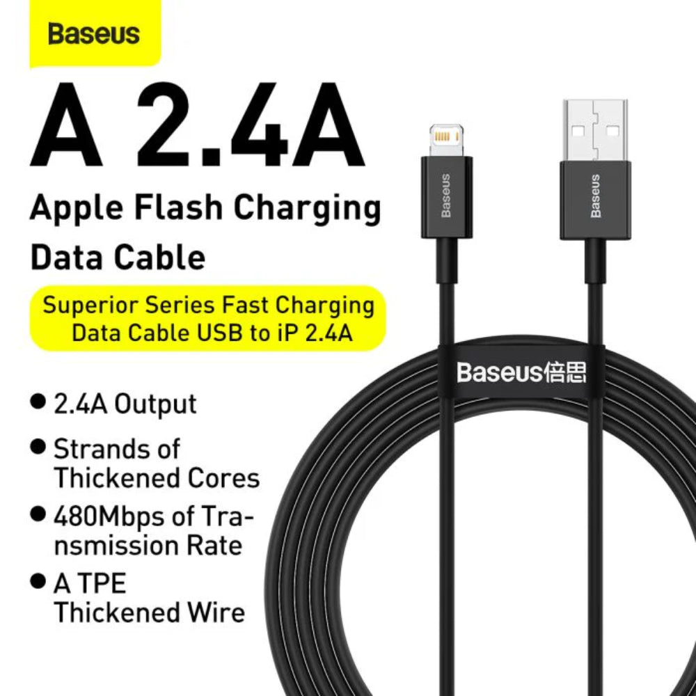 Baseus Superior Series | Fast Charging Data Cable USB to iP 2.4A