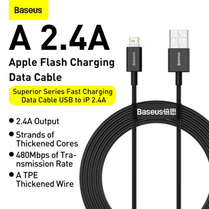 Baseus Superior Series | Fast Charging Data Cable USB to iP 2.4A