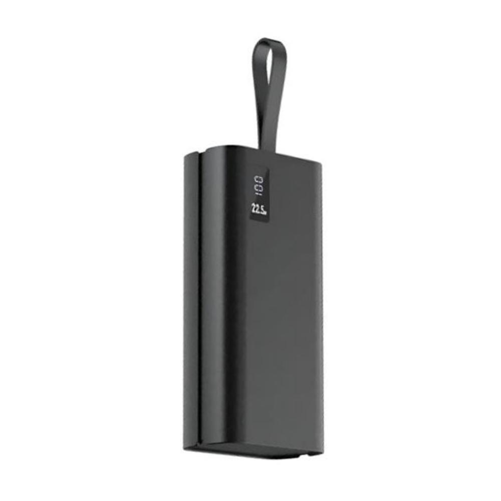 ASPOR A337 Power Bank | 30000mAh | 22.5W PD Fast Charging | LCD Display | USB-C & QC 3.0 | Black