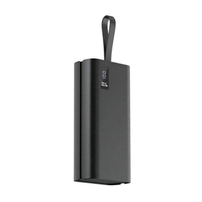ASPOR A337 Power Bank | 30000mAh | 22.5W PD Fast Charging | LCD Display | USB-C & QC 3.0 | Black
