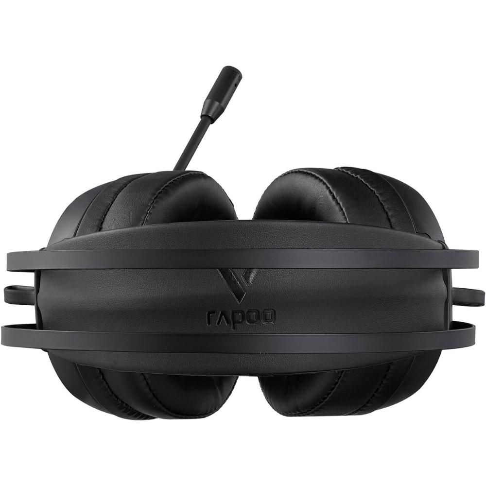 Rapoo VH160 Virtual 7.1 Gaming Headset | 50mm Drivers | Virtual 7.1 Surround Sound | Noise-Isolating Microphone | RGB Lighting | Black
