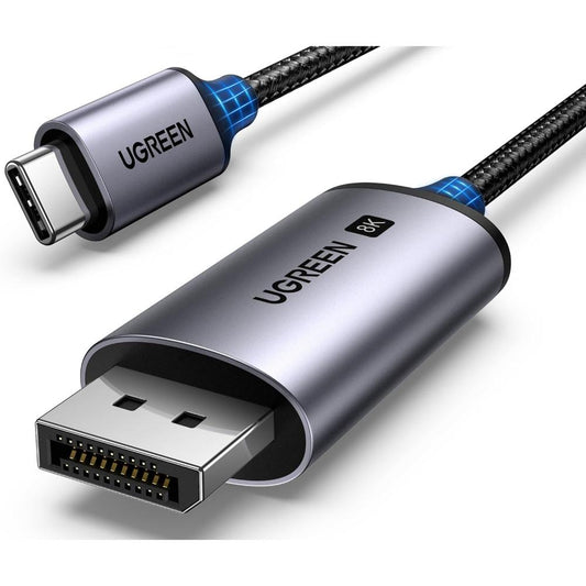 UGREEN 25158 USB-C to DisplayPort 1.4 Cable 2M | 8K 60Hz | 4K 240Hz | 32.4Gbps | HDR | G-Sync & FreeSync | Thunderbolt 3/4 Compatible