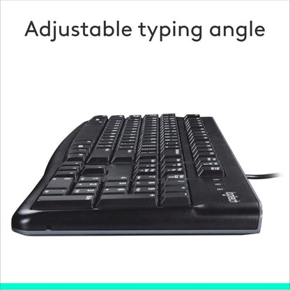 Logitech K120 USB Wired Keyboard | Full-Size Keyboard with Numeric Keypad | Spill-Resistant | Plug-and-Play USB | Black