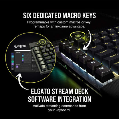 CORSAIR K100 RGB | Optical-Mechanical Gaming Keyboard (OPX Switch – Black)