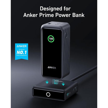 Anker A1902 100W Charging Base for Anker Prime Power Bank | 4-Port GaN Desktop Charger