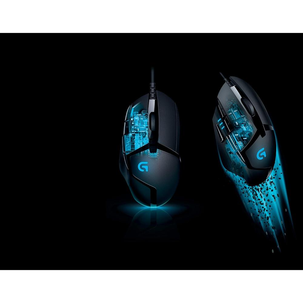 Logitech G402 Hyperion Fury Ultra-Fast FPS Gaming Mouse | Fusion Engine Sensor | 240–4000 DPI | 8 Programmable Buttons | 1ms Report Rate | 500+ IPS | 2.1m Cable
