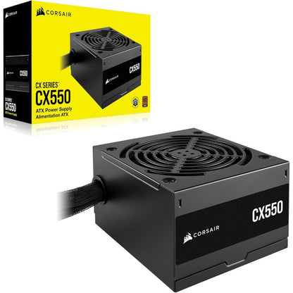 CORSAIR CX550 | 550W 80 PLUS Bronze ATX Power Supply (Non-Modular, Low-Noise, Compact Design)