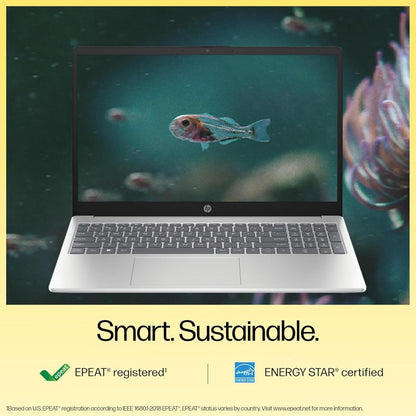 HP Laptop 15-FC0298AU | Ryzen 5 7430U | 8GB RAM | 512GB SSD, 15.6" FHD | Backlit KB, Windows 11, Silver